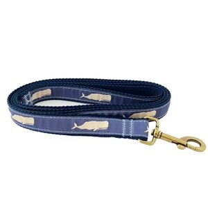 Moby Whale Ribbon Dog Leash A delightfully splashy leash featuring playful whale
